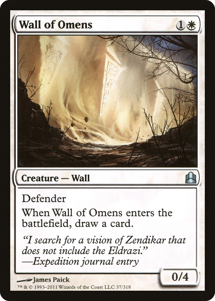 Image of Wall of Omens (CMD-037) - Commander 2011