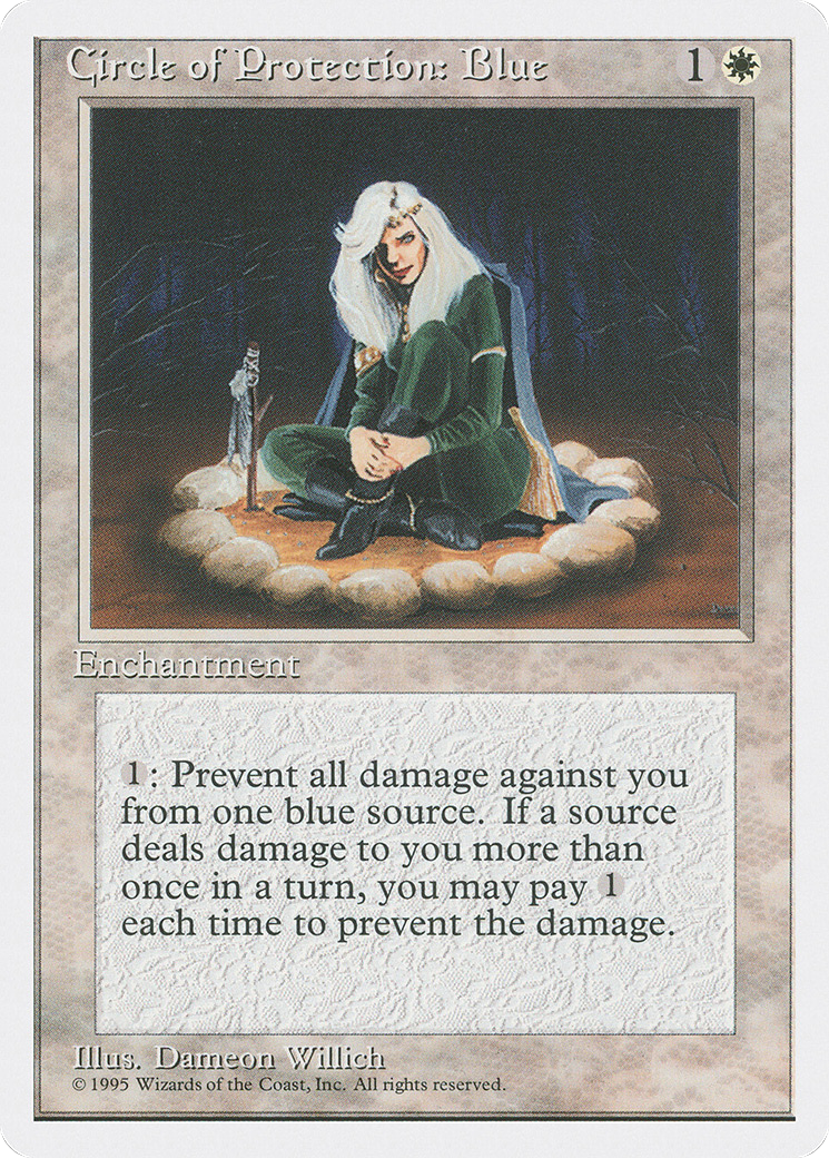 Image of Circle of Protection: Blue (4ED-) - Fourth Edition