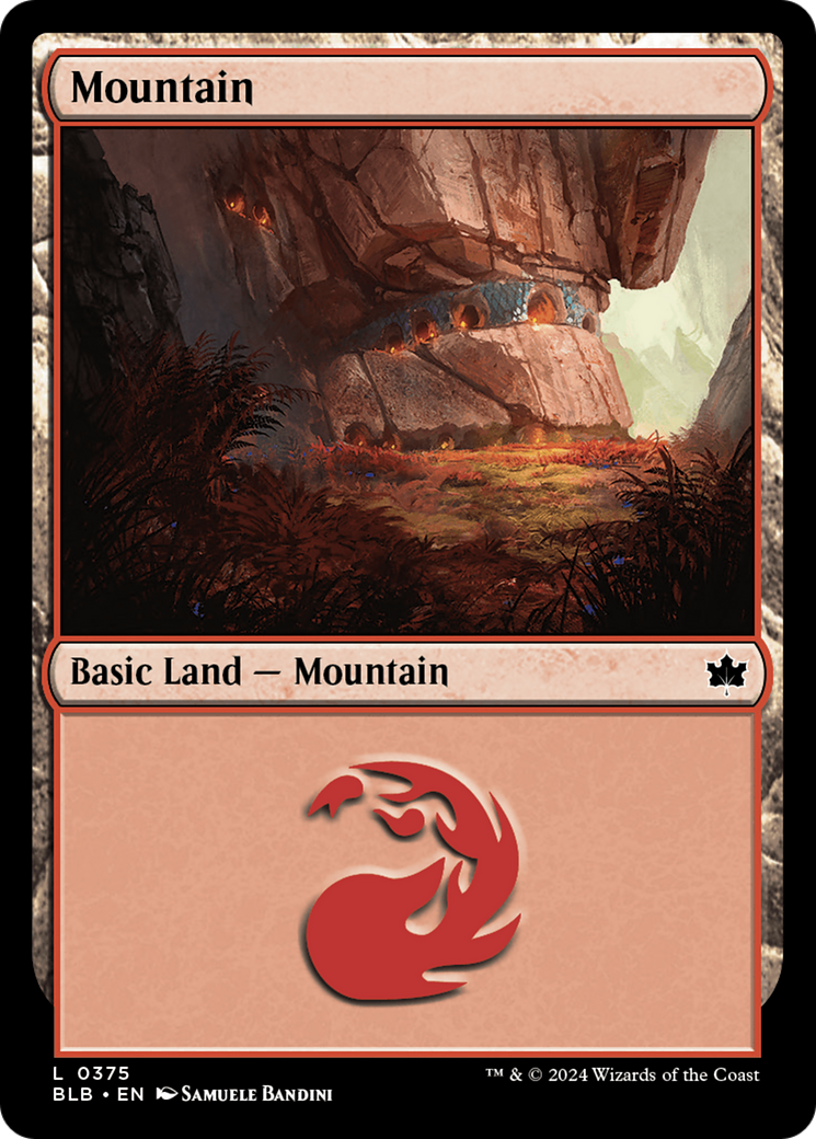 Image of Mountain (0375) (BLB-375) - Bloomburrow