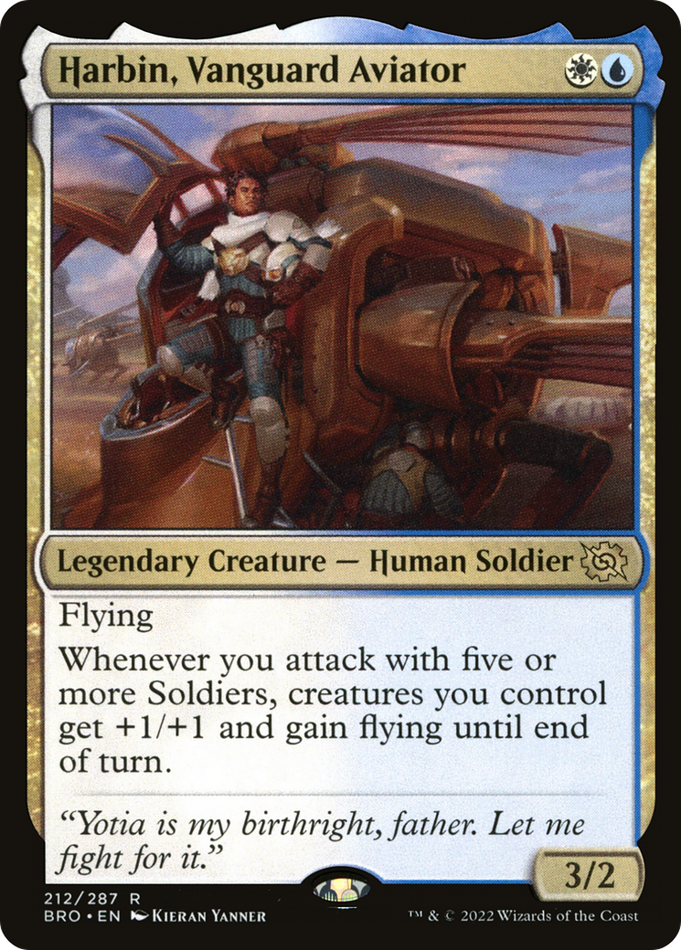 Image of Harbin, Vanguard Aviator (BRO-212) - The Brothers' War Foil