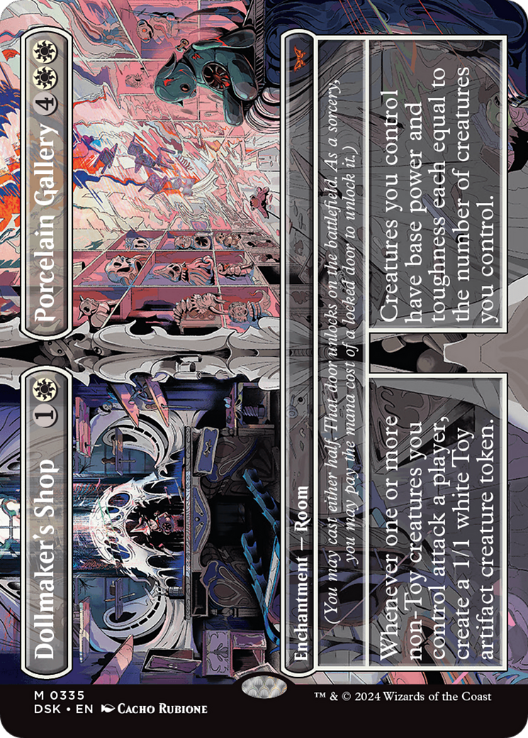 Image of Dollmaker's Shop // Porcelain Gallery (Borderless) (DSK-335) - Duskmourn: House of Horror (Borderless) Foil
