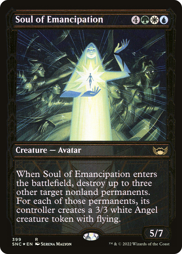 Image of Soul of Emancipation (Gilded Foil) (SNC-399) - Streets of New Capenna: (Showcase) Foil