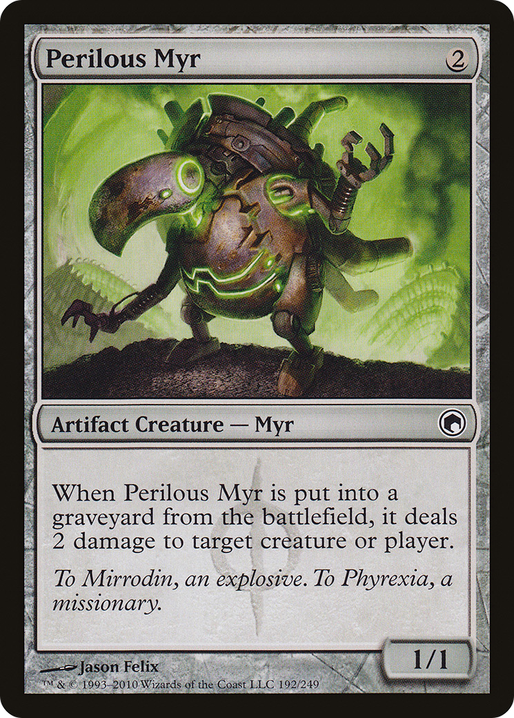 Image of Perilous Myr (SOM-192) - Scars of Mirrodin Foil