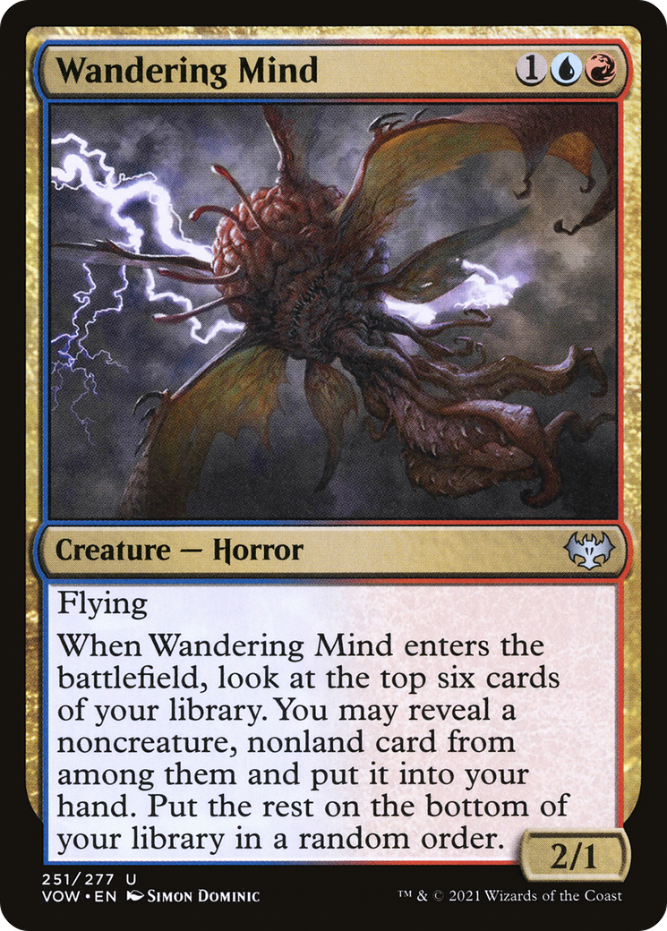 Image of Wandering Mind (VOW-251) - Innistrad: Crimson Vow Foil