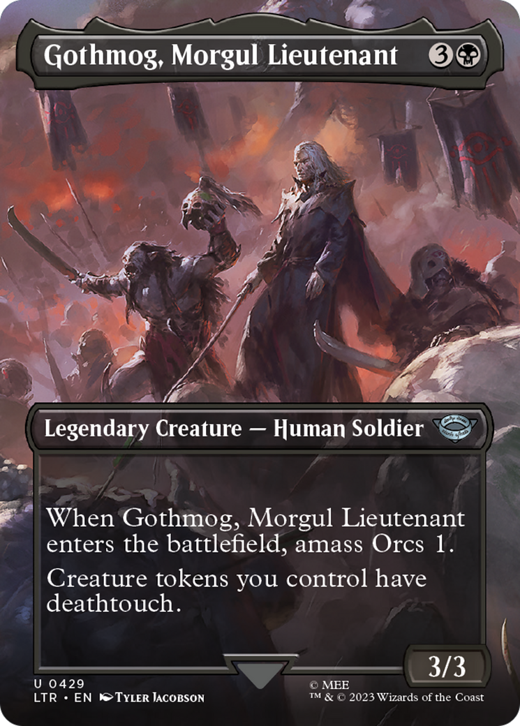 Image of Gothmog, Morgul Lieutenant (Borderless) (LTR-429) - The Lord of the Rings: Tales of Middle-earth (Borderless) Foil