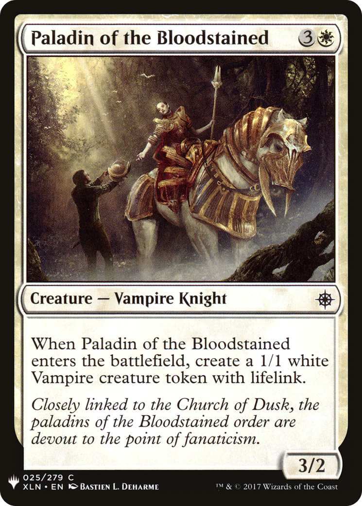 Image of Paladin of the Bloodstained (LIST-025) - The List