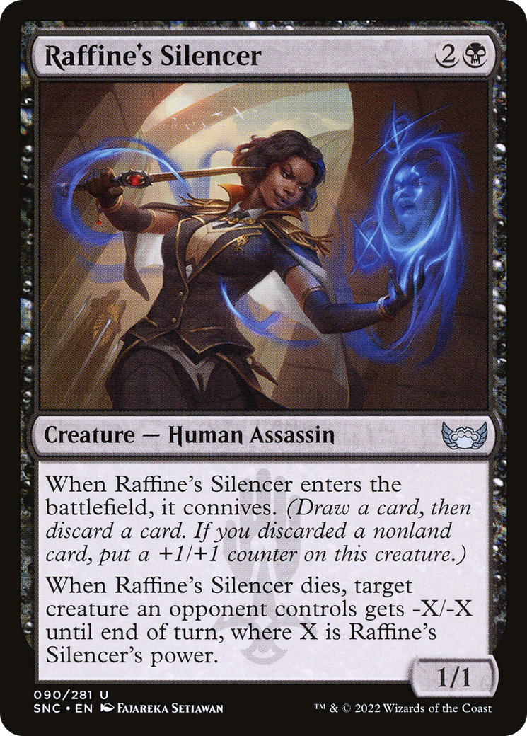 Image of Raffine's Silencer (SNC-090) - Streets of New Capenna Foil
