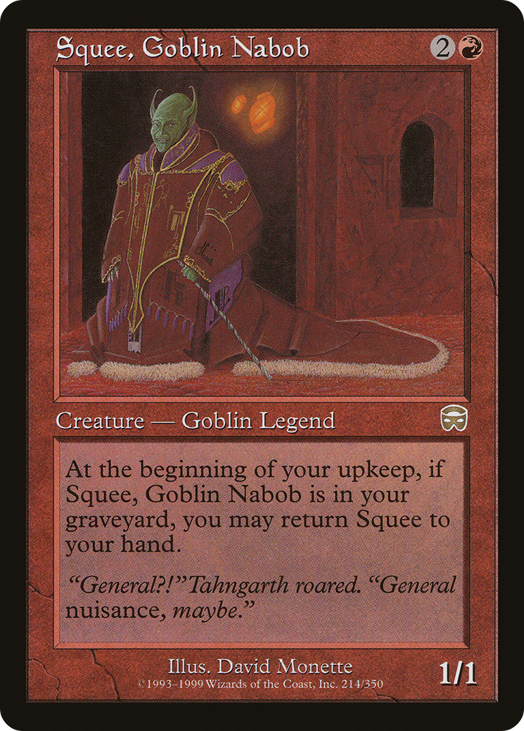 Image of Squee, Goblin Nabob (MMQ-214) - Mercadian Masques Foil