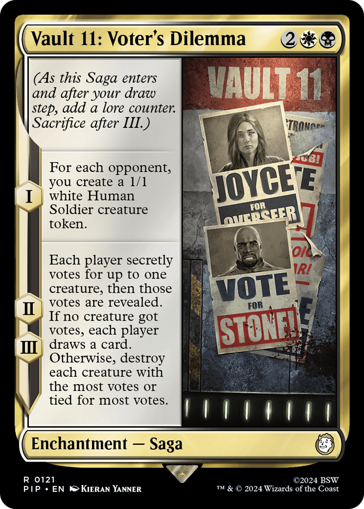 Image of Vault 11: Voter's Dilemma (PIP-121) - Fallout Foil