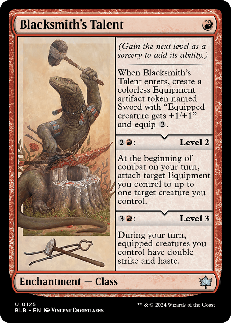 Image of Blacksmith's Talent (BLB-125) - Bloomburrow