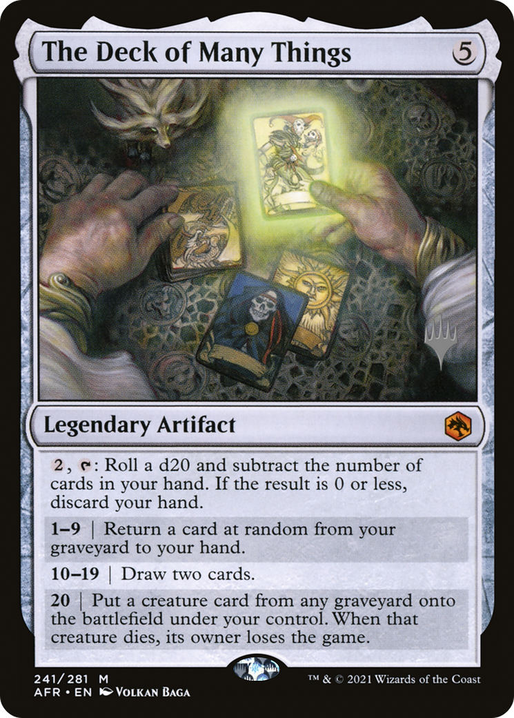 Image of The Deck of Many Things (PPAFR-241) - Adventures in the Forgotten Realms Promos Foil