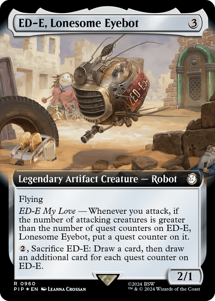 Image of ED-E, Lonesome Eyebot (Extended Art) (Surge Foil) (PIP-960) - Fallout: (Extended Art) Foil