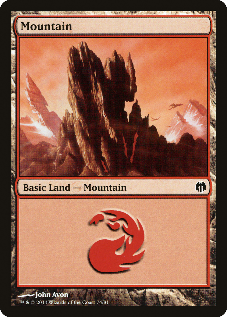 Image of Mountain (74) (DDL-074) - Duel Decks: Heroes vs. Monsters