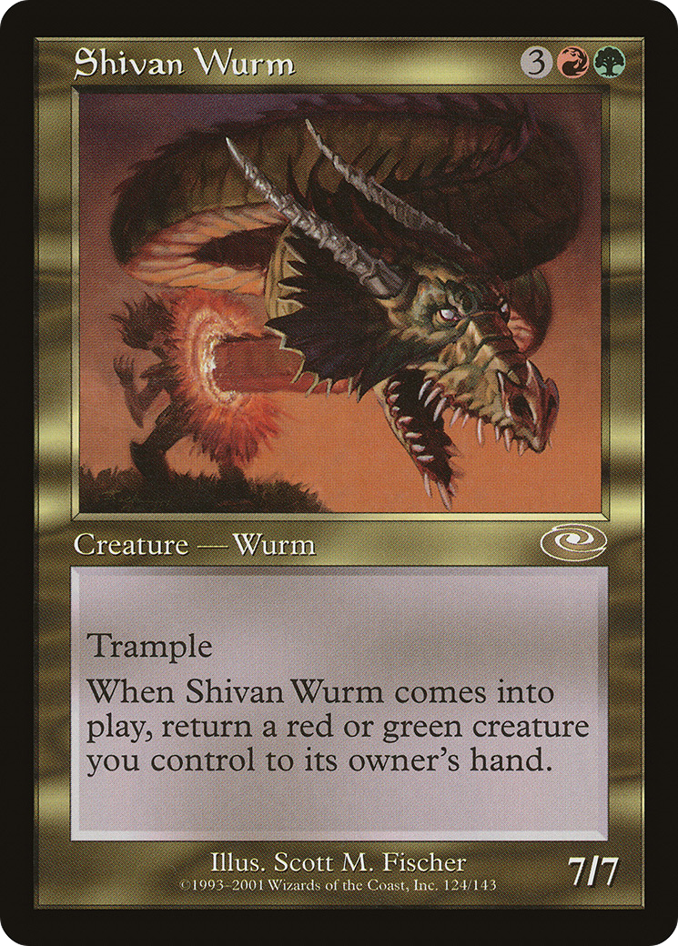 Image of Shivan Wurm (PLS-124) - Planeshift