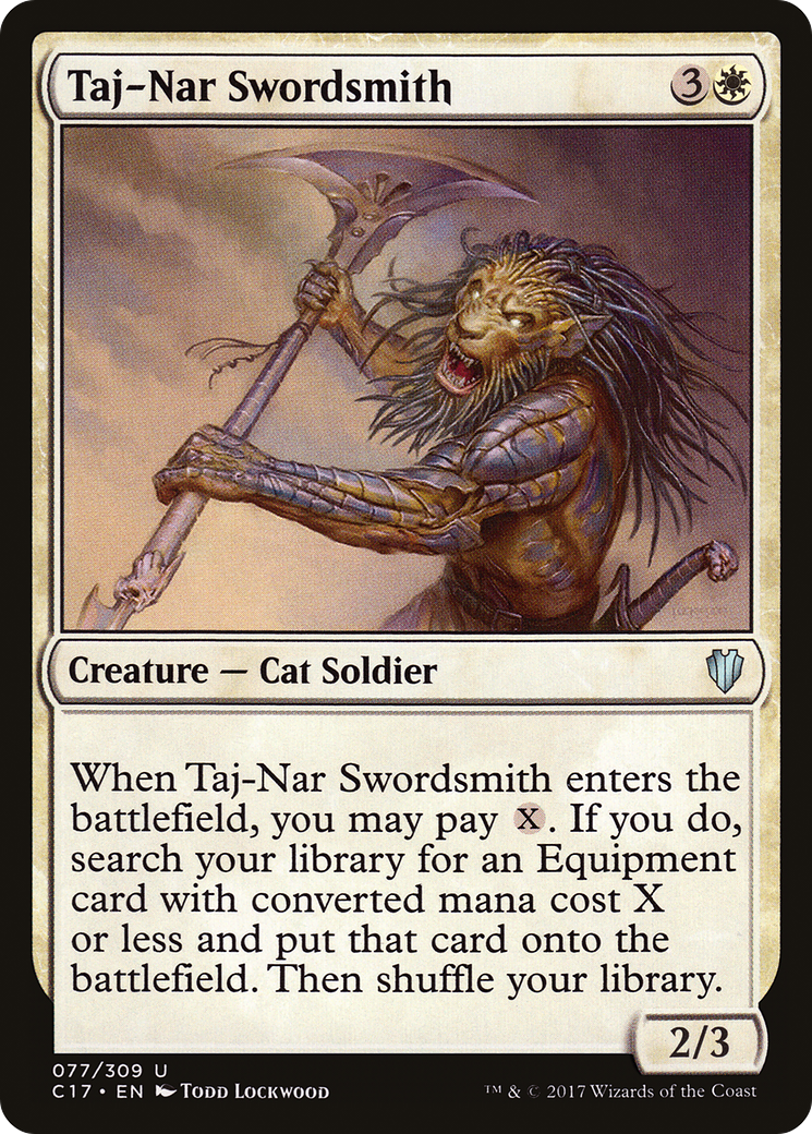 Image of Taj-Nar Swordsmith (C17-077) - Commander 2017