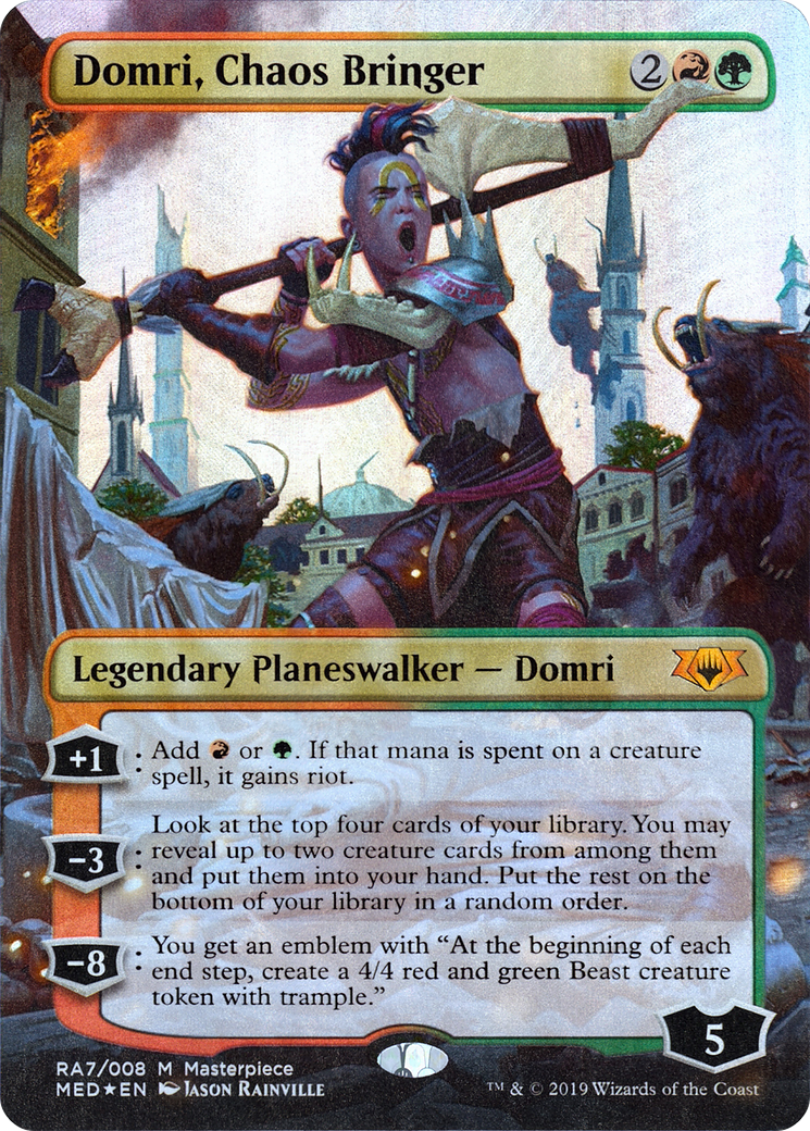 Image of Domri, Chaos Bringer (MED2-RA7) - Mythic Edition (Borderless) Foil