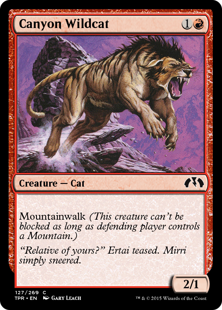 Image of Canyon Wildcat (TPR-127) - Tempest Remastered Foil