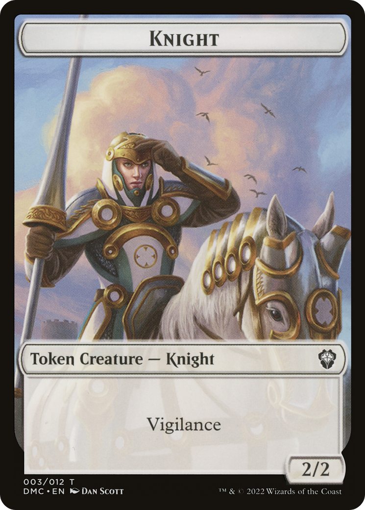 Image of Knight Token (DMC-003) - Dominaria United Commander Tokens