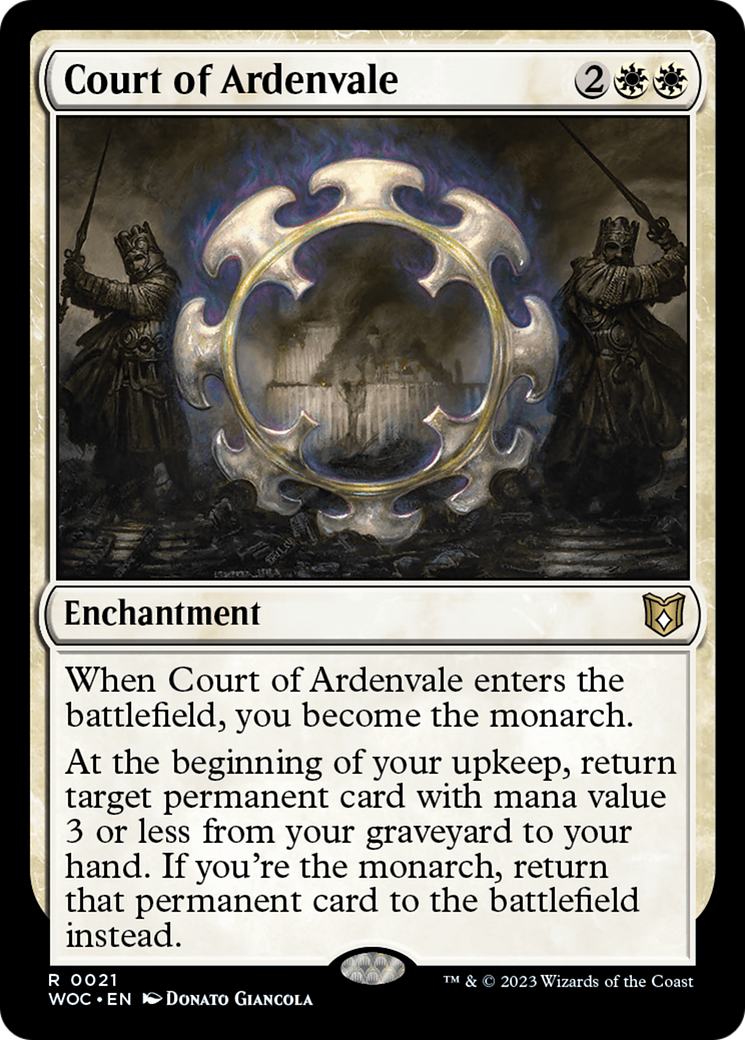 Image of Court of Ardenvale (WOC-021) - Wilds of Eldraine Commander