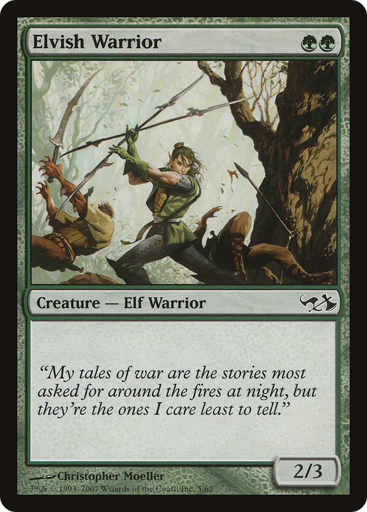 Image of Elvish Warrior (EVG-005) - Duel Decks: Elves vs. Goblins