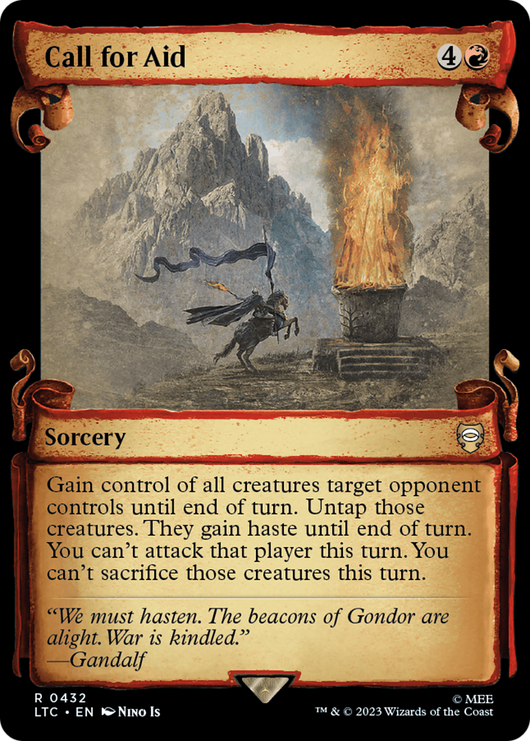 Image of Call for Aid (Showcase Scrolls) (LTC-432) - Tales of Middle-earth Commander: (Showcase)