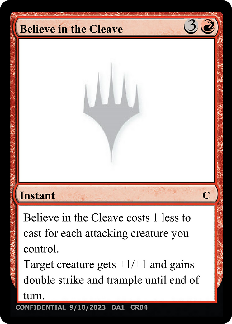 Image of Believe in the Cleave (UNK-CR04B) - Unknown Event
