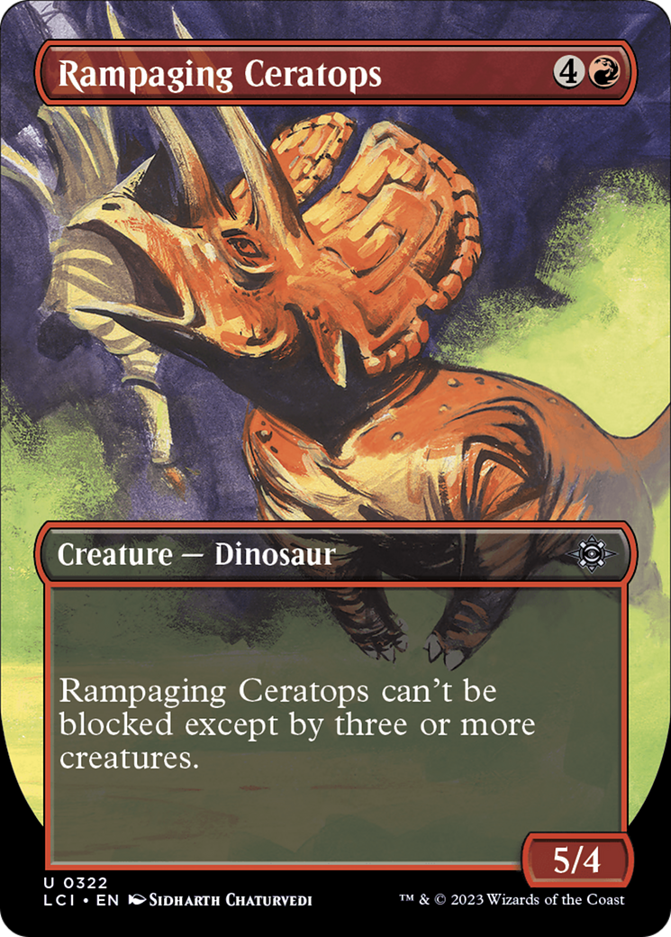 Image of Rampaging Ceratops (Borderless) (LCI-322) - The Lost Caverns of Ixalan (Borderless)