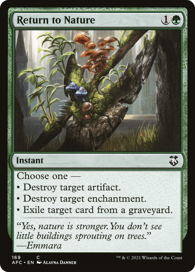 Image of Return to Nature (AFC-169) - Forgotten Realms Commander