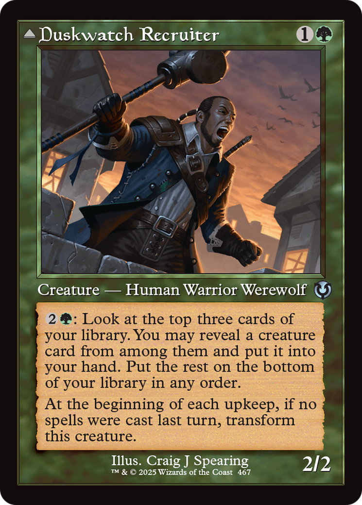 Image of Duskwatch Recruiter (Retro Frame) (INR-467) - Innistrad Remastered Foil