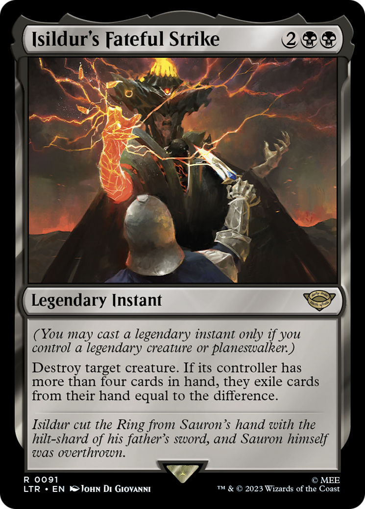 Image of Isildur's Fateful Strike (LTR-091) - The Lord of the Rings: Tales of Middle-earth Foil