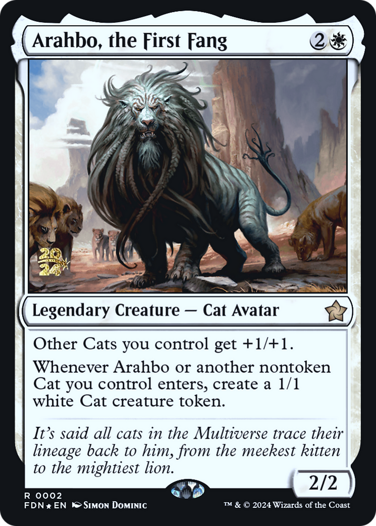Image of Arahbo, the First Fang (PRE-002) - Foundations Promos Foil