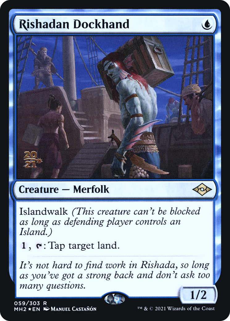Image of Rishadan Dockhand (PRE-059) - Modern Horizons 2 Promos Foil