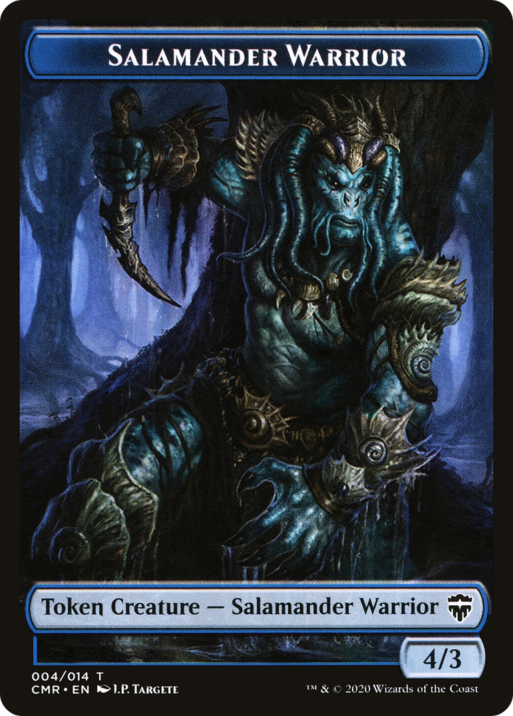 Image of Salamander Warrior Token (CMR-004) - Commander Legends Tokens
