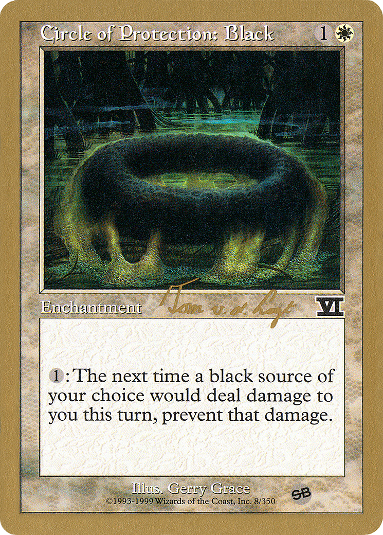 Image of Circle of Protection: Black - 2000 Tom van de Logt (6ED) (SB) (WCD-) - World Championship Decks 2000