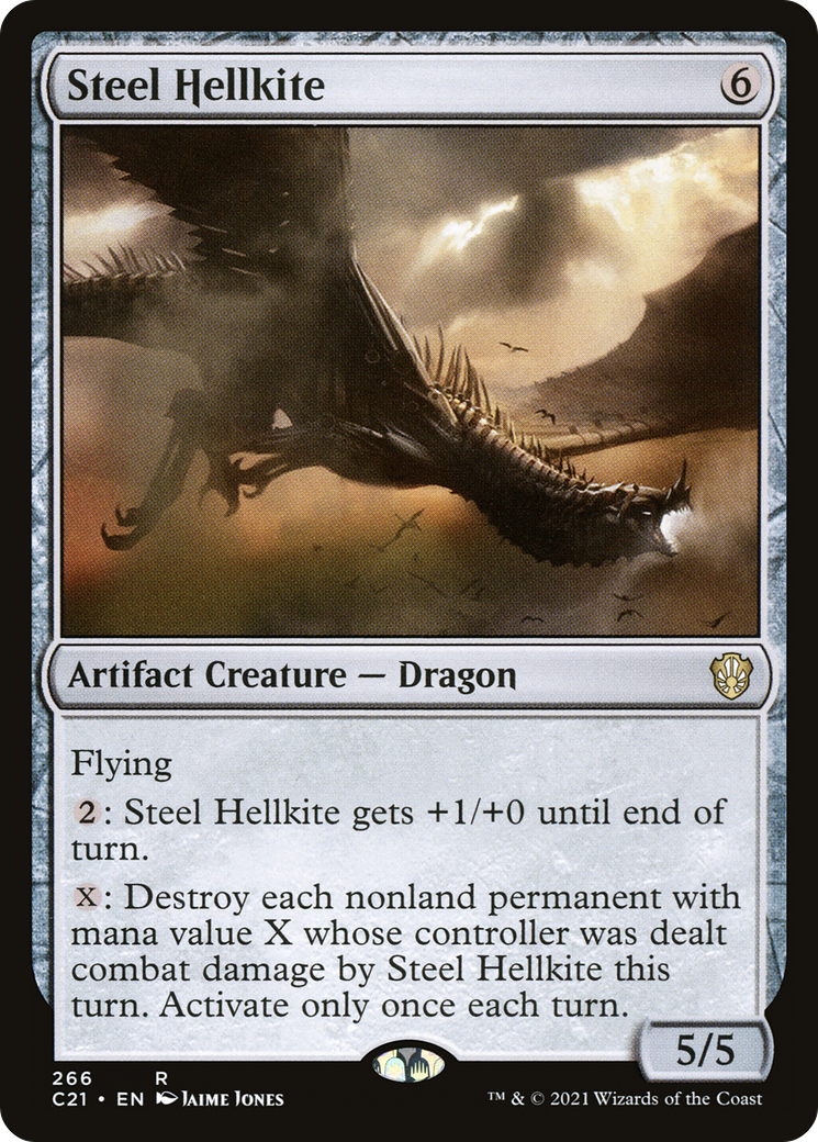 Image of Steel Hellkite (C21-266) - Commander 2021