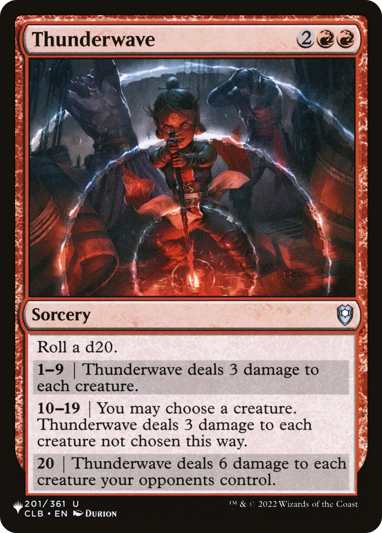 Image of Thunderwave (LIST-CLB-201) - The List