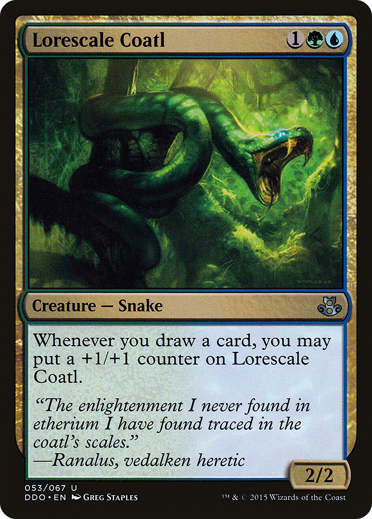Image of Lorescale Coatl (DDO-053) - Duel Decks: Elspeth vs. Kiora