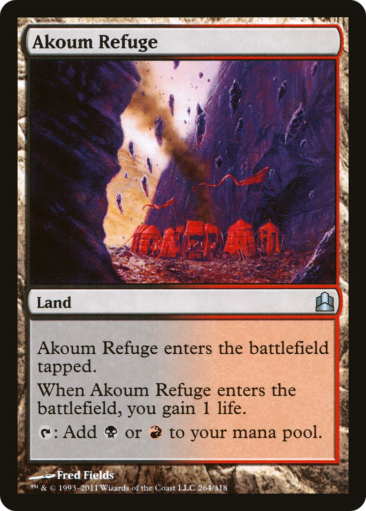Image of Akoum Refuge (CMD-264) - Commander 2011