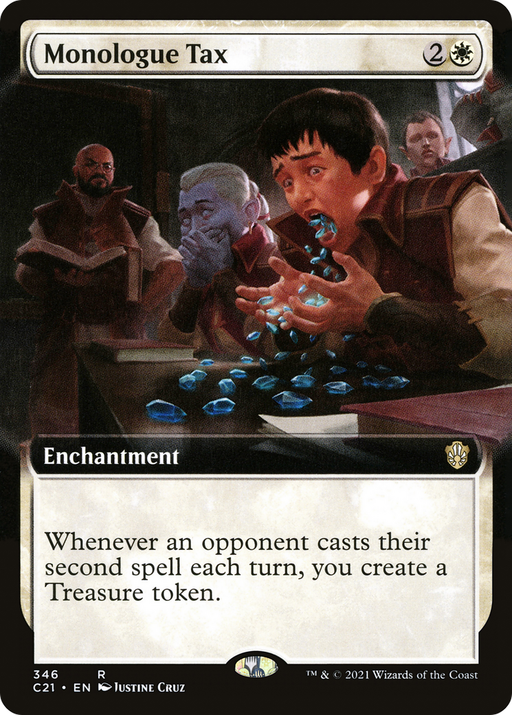 Image of Monologue Tax (Extended Art) (C21-346) - Commander 2021: (Extended Art)