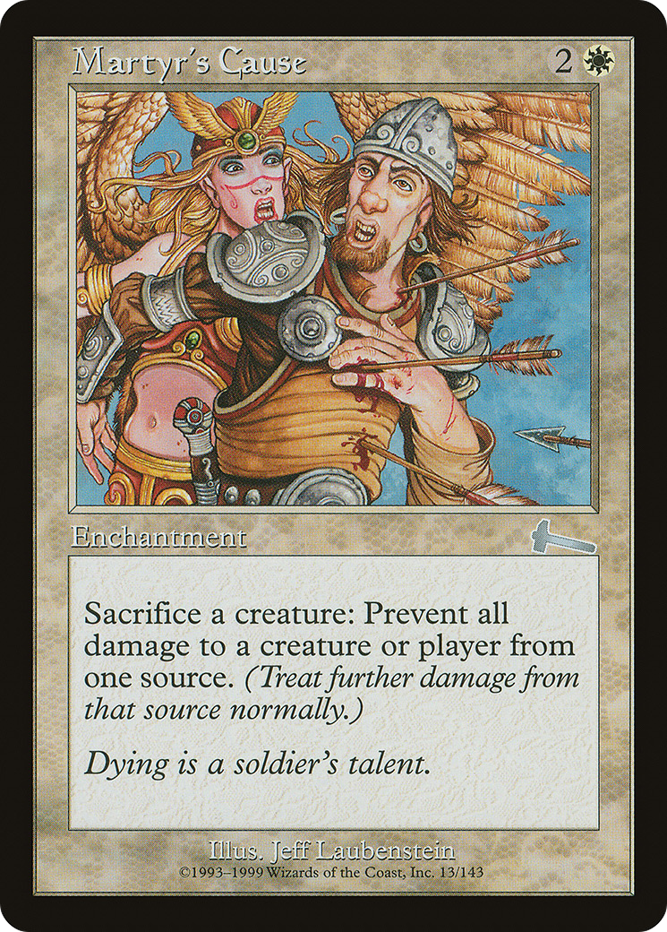 Image of Martyr's Cause (ULG-013) - Urza's Legacy Foil