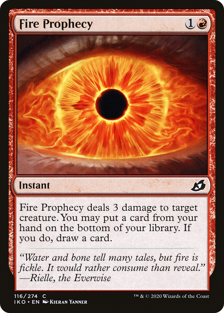 Image of Fire Prophecy (IKO-116) - Ikoria: Lair of Behemoths Foil