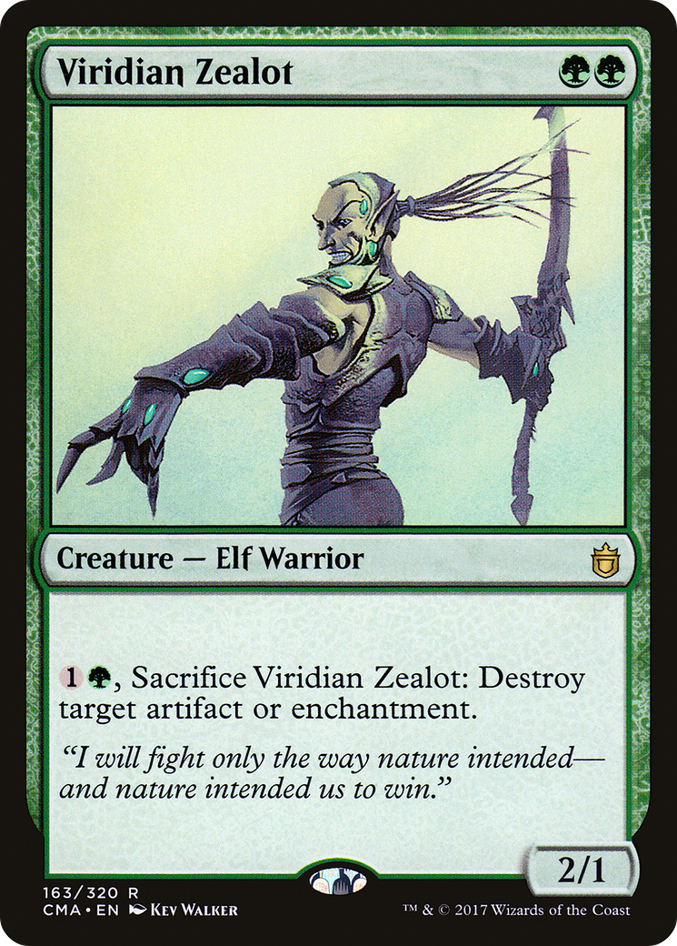 Image of Viridian Zealot (CMA-163) - Commander Anthology