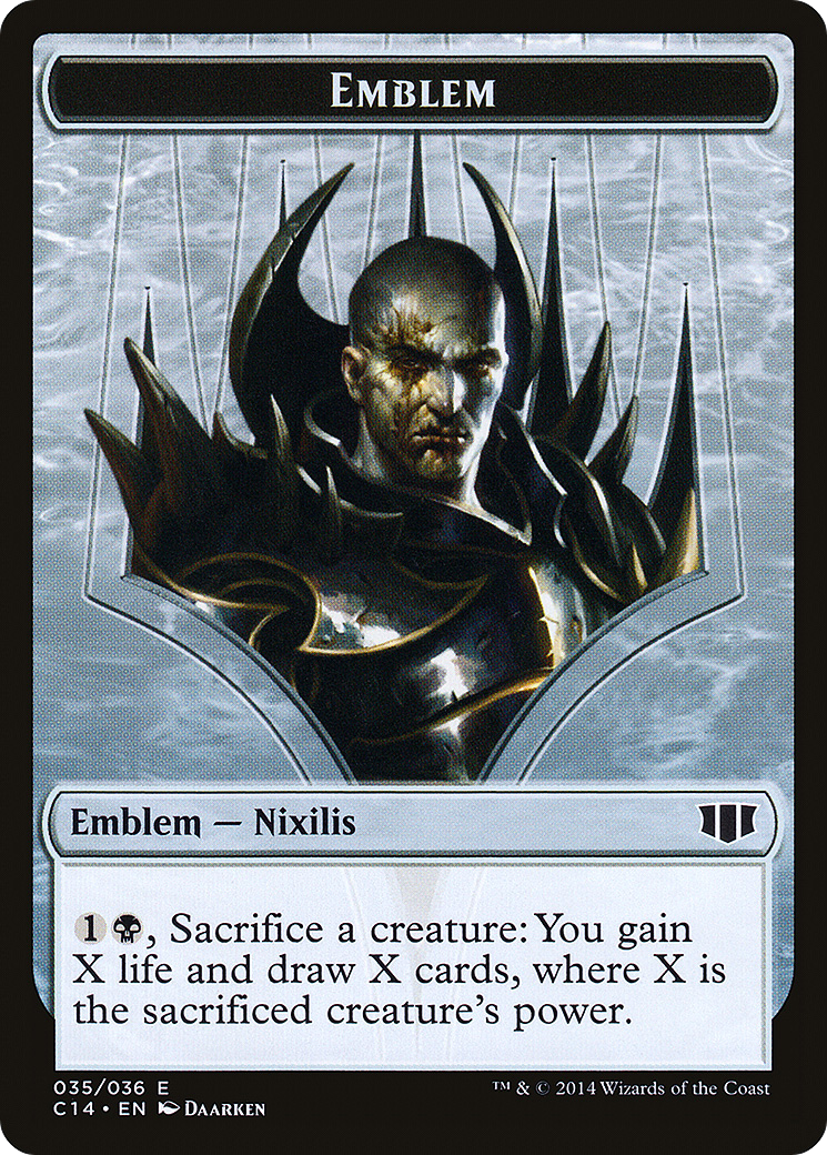 Image of Emblem - Ob Nixilis of the Black Oath // Zombie Token (C14-35 // 16) - Commander 2014 Tokens