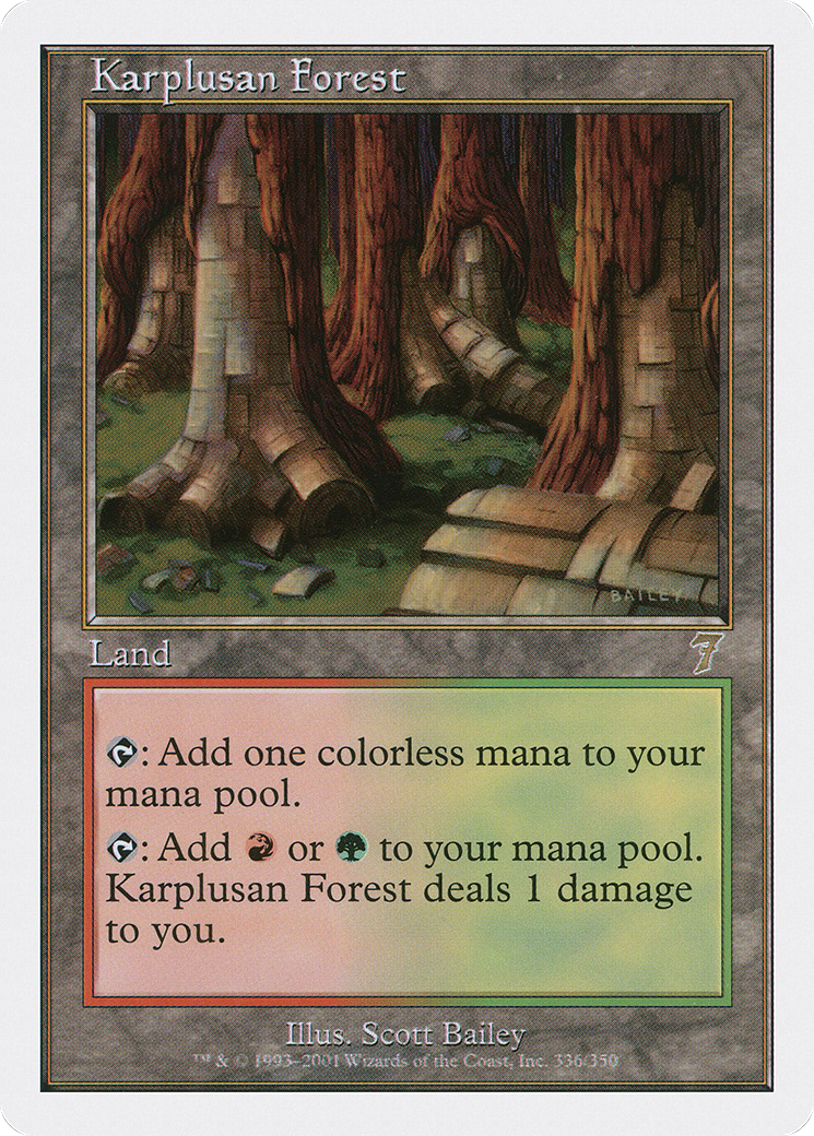 Image of Karplusan Forest (7ED-336) - 7th Edition Foil