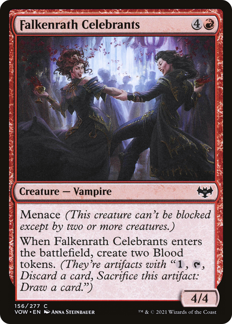 Image of Falkenrath Celebrants (VOW-156) - Innistrad: Crimson Vow