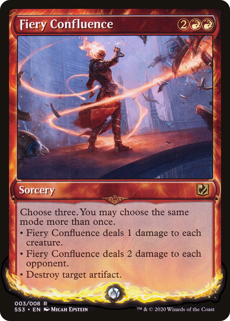 Image of Fiery Confluence (SS3-003) - Signature Spellbook: Chandra Foil