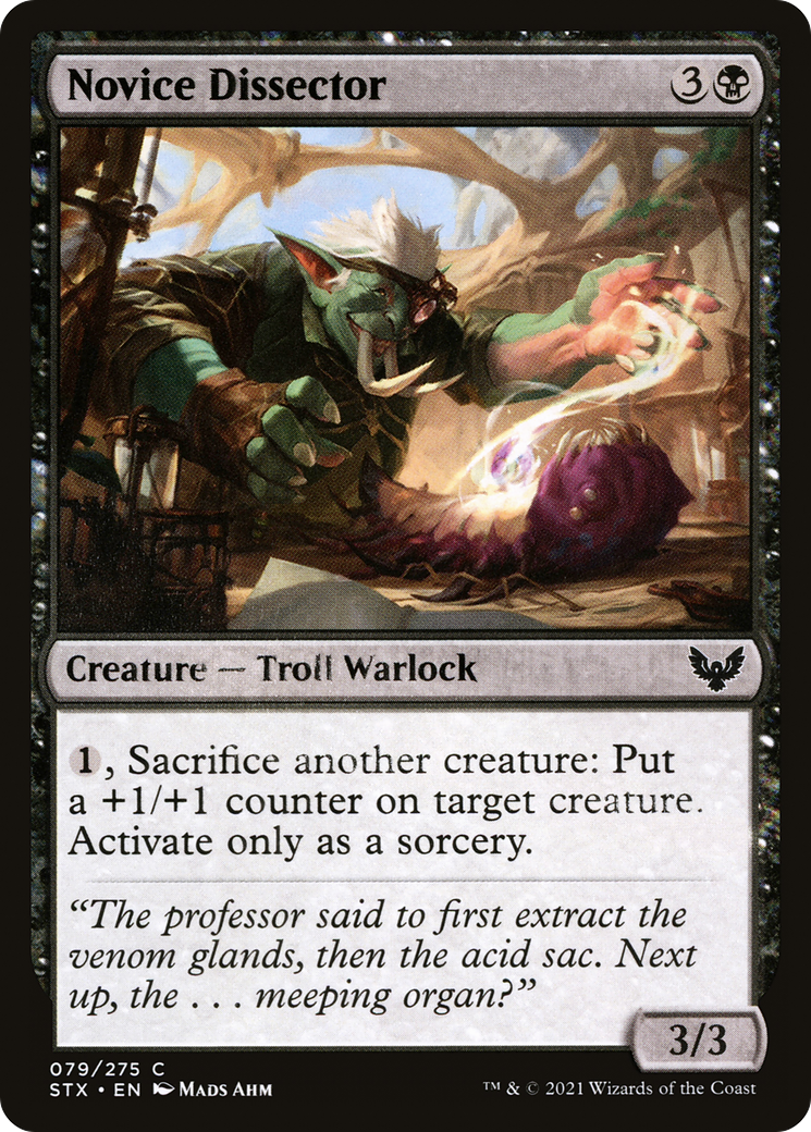 Image of Novice Dissector (STX-079) - Strixhaven: School of Mages Foil