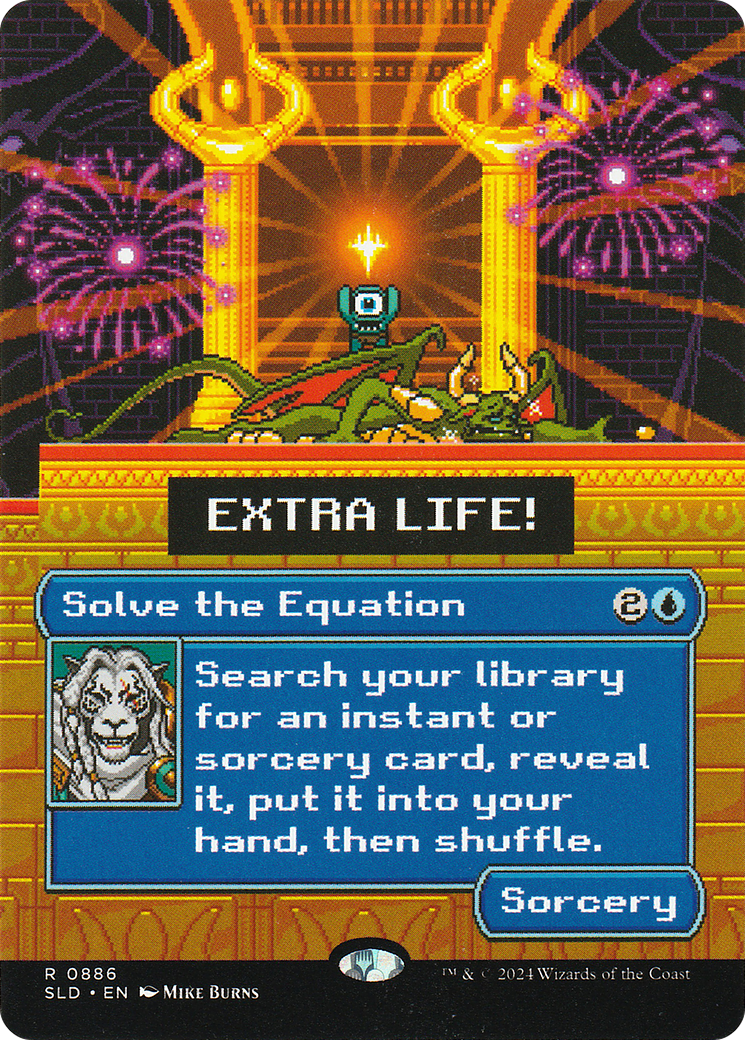 Image of Solve the Equation (SLD-886) - Secret Lair Drop Series (Borderless) Foil