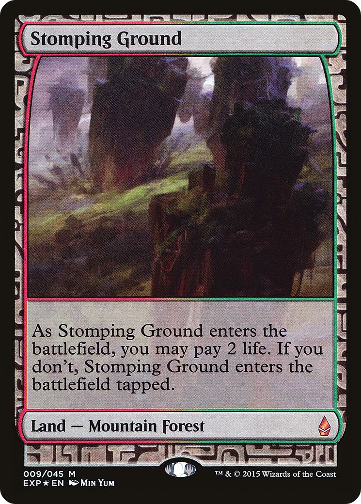 Image of Stomping Ground (EXP-009) - Zendikar Expeditions Foil