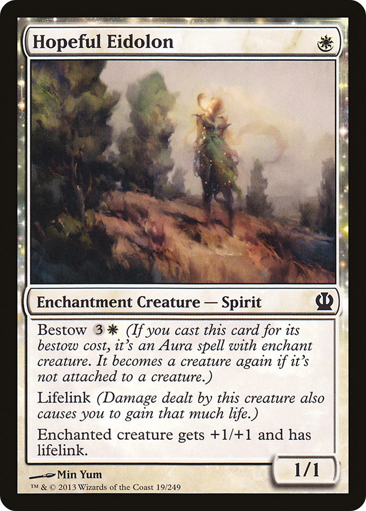Image of Hopeful Eidolon (THS-019) - Theros: (enchantment)
